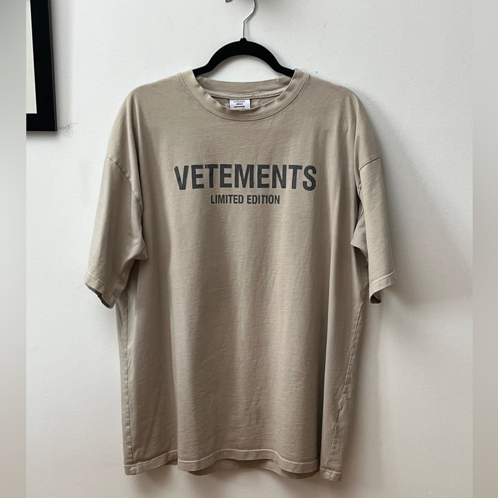 Vetements logo printed oversized t-shirt
